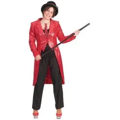 Jourdefete Veste Femme - Queue De Pie - Rouge - Taille Au Choix